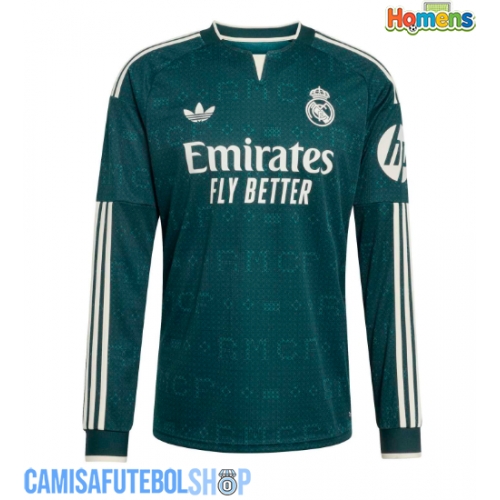 Camisa de time de futebol Real Madrid Replicas 2º Equipamento 2026-27 Manga Comprida